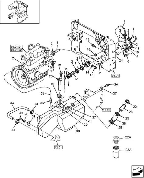 2004 new holland skid steer fuel system diagram|New Holland LS180, LS190 Skid Steer Loader Complete Service .